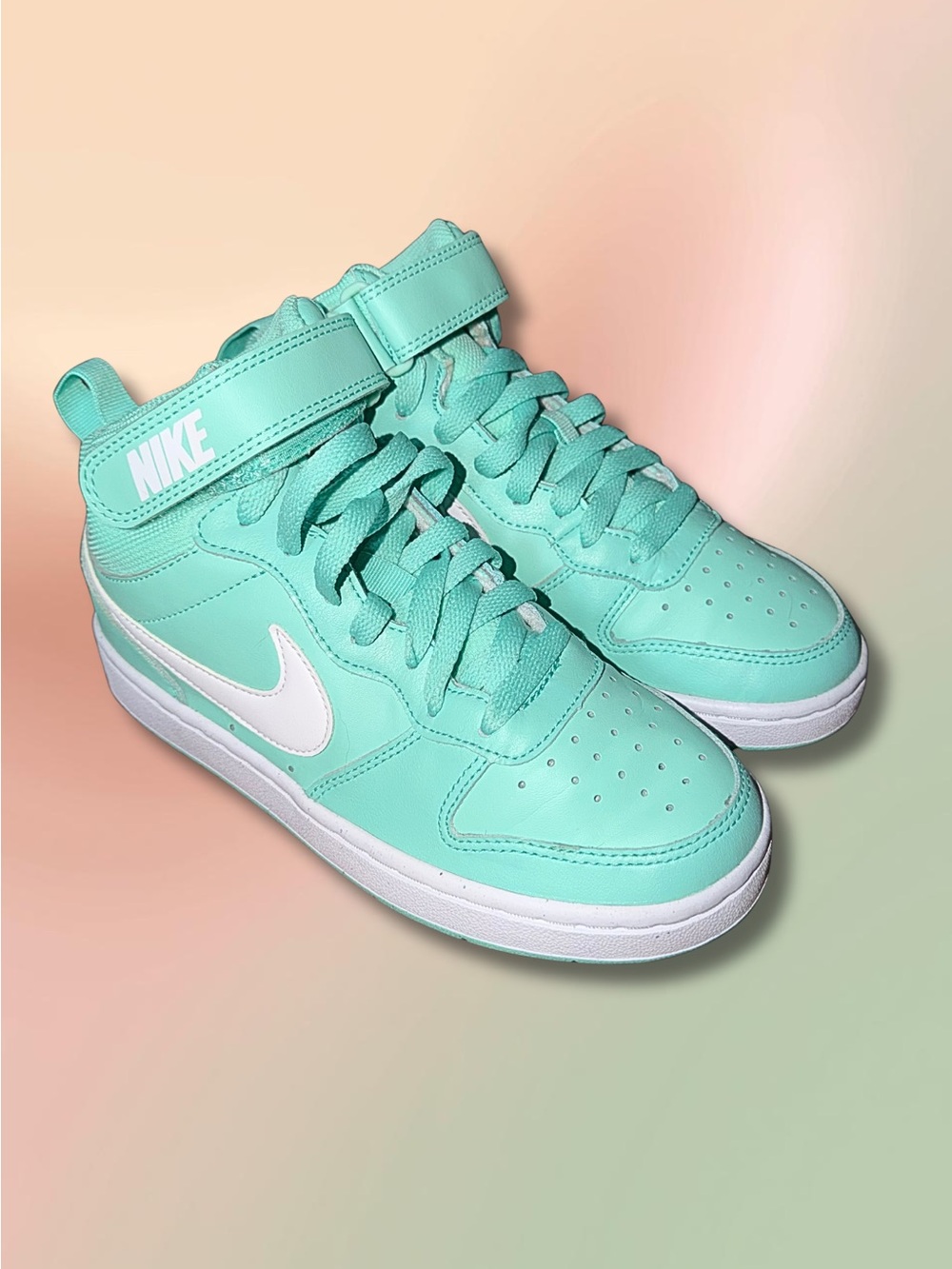 Nike Court Borough Mid 2 Emerald Rise GS 4Y Mint CD7782-300